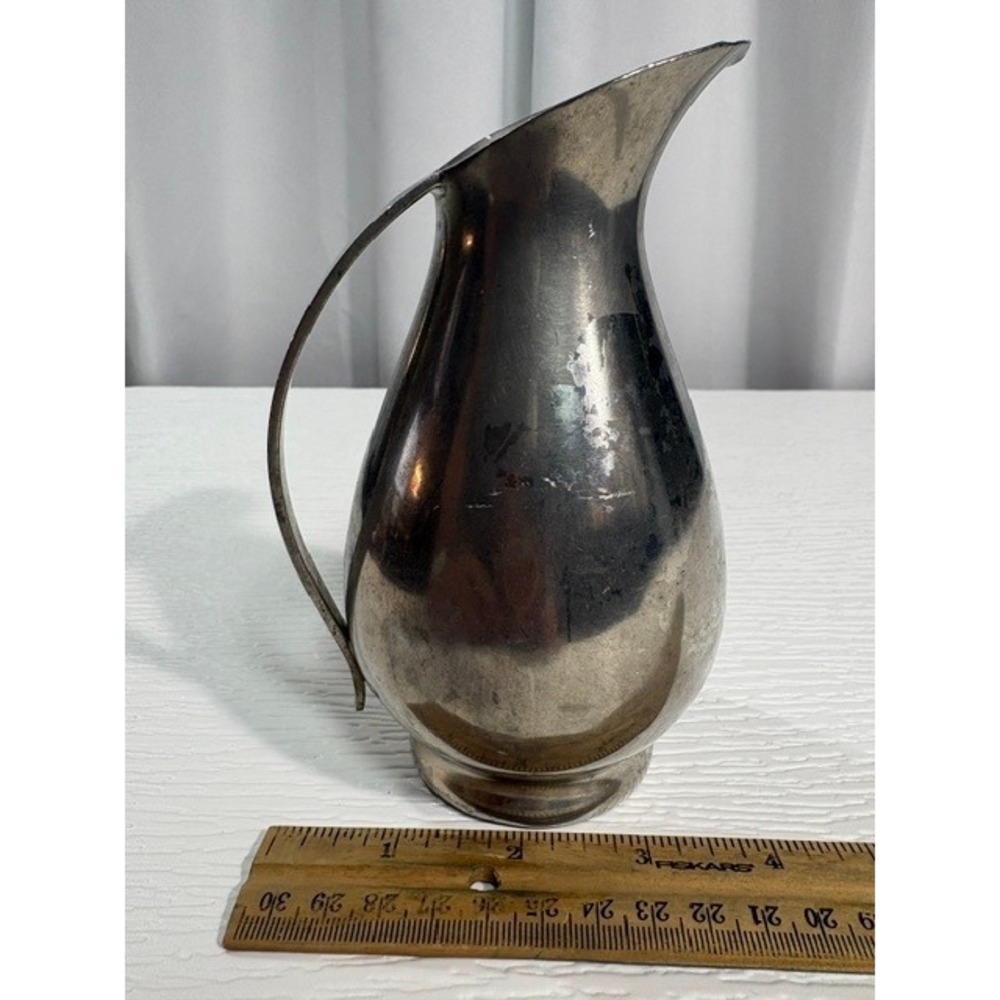 Vintage Royal Holland Pewter K.M.D. Tiel Pitcher Daalderop Holland 6.5" S0046 - Picture 6 of 8